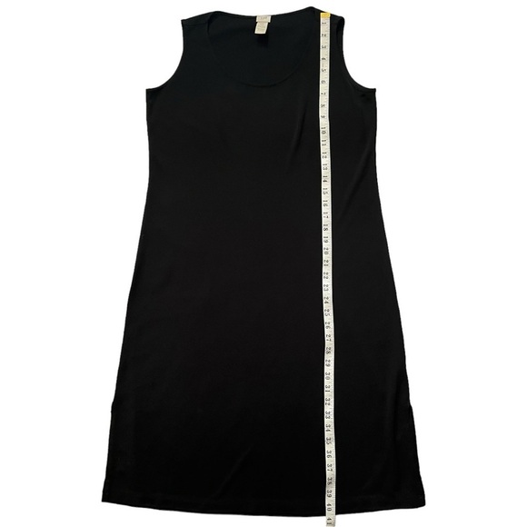 J. Jill Classic Black Jersey Midi Dress sz LP - Picture 7 of 10
